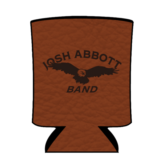 Leather Eagle Koozie