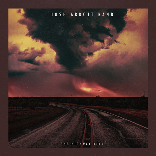 Album cover featuring a dramatic stormy sky over a winding road.